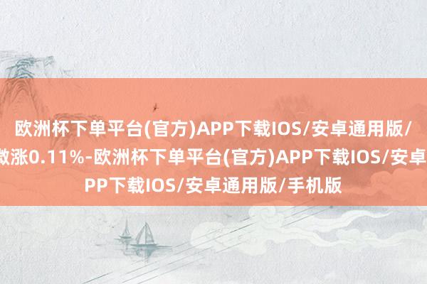 欧洲杯下单平台(官方)APP下载IOS/安卓通用版/手机版深成指微涨0.11%-欧洲杯下单平台(官方)APP下载IOS/安卓通用版/手机版