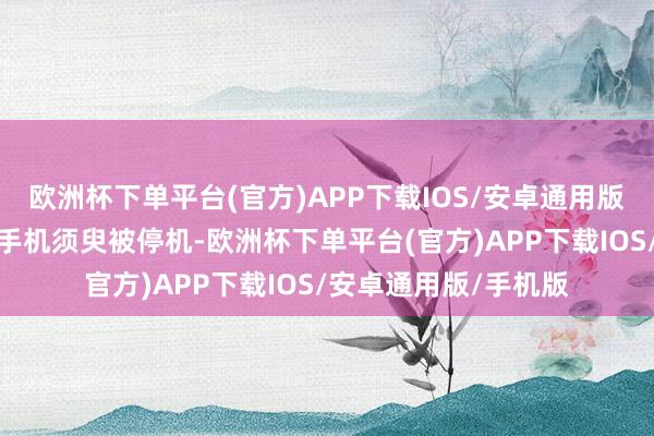 欧洲杯下单平台(官方)APP下载IOS/安卓通用版/手机版不久后她的手机须臾被停机-欧洲杯下单平台(官方)APP下载IOS/安卓通用版/手机版