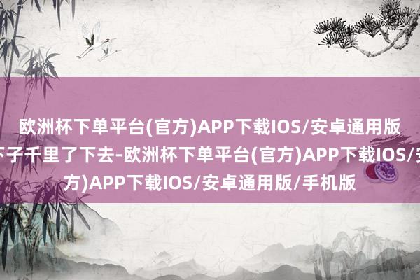 欧洲杯下单平台(官方)APP下载IOS/安卓通用版/手机版我的心一下子千里了下去-欧洲杯下单平台(官方)APP下载IOS/安卓通用版/手机版