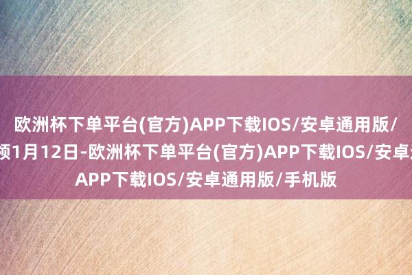 欧洲杯下单平台(官方)APP下载IOS/安卓通用版/手机版　　当地本领1月12日-欧洲杯下单平台(官方)APP下载IOS/安卓通用版/手机版